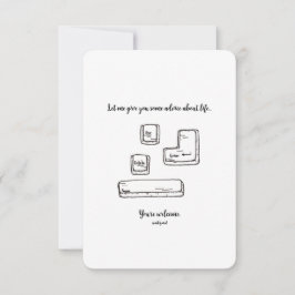 エスケープ、削除、入力、宇宙 – フラットカード