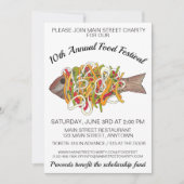 エスコヴィッチフィッシュジャマイカリブのカ料理フード 招待状 (正面)