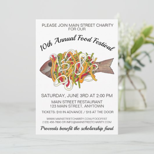 エスコヴィッチフィッシュジャマイカリブのカ料理フード 招待状 (スタンド正面)