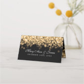 エスコートカードエレガントな結婚式の金ゴールドライト プレイスカード (裏面)