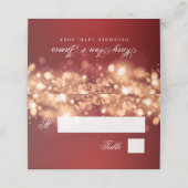 エスコートカー結婚ドホリデーのラきらめくイト金ゴールド プレイスカード (外部開封)