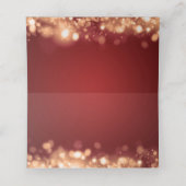 エスコートカー結婚ドホリデーのラきらめくイト金ゴールド プレイスカード (内部開封)