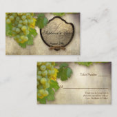 エスコートテーブルシーフォーマルト披露宴ビニヤード プレイスカード (正面/裏面)