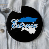 エスシンプルトニアモダンの地図と国旗の土産 缶バッジ (インサイチュ)