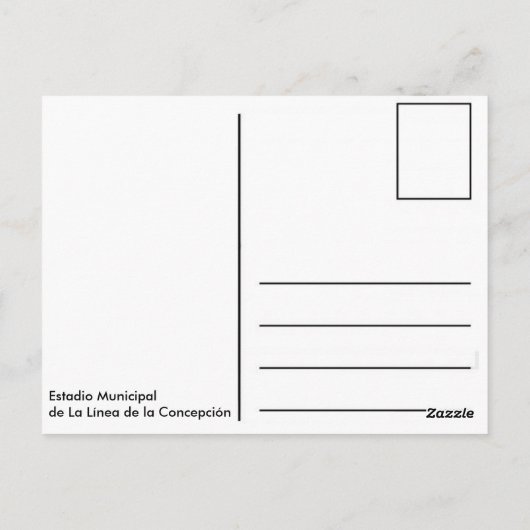 エスタディオ市営デラリネアデラコンセプシオン ポストカード (裏面)
