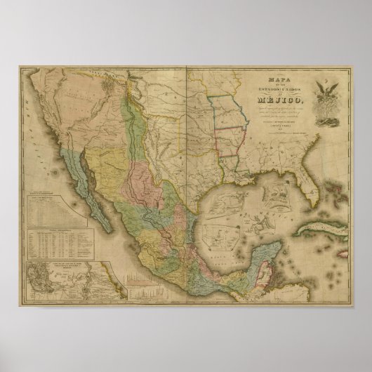 エスタドスユニドスデメジコ(y Tejas y los Estado Uni) ポスター (正面)