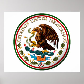 エスタドス・ユニドス・メキシコ(メキシコ国旗からイーグル) ポスター