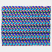 エスタンパcolorida, 'escama quadada'. フリースブランケット (正面(横))