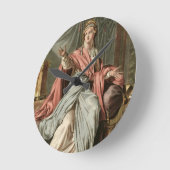 エスターのジャン・ラシーヌ著「エスター」のための衣裳、から ラウンド壁時計 (傾斜)