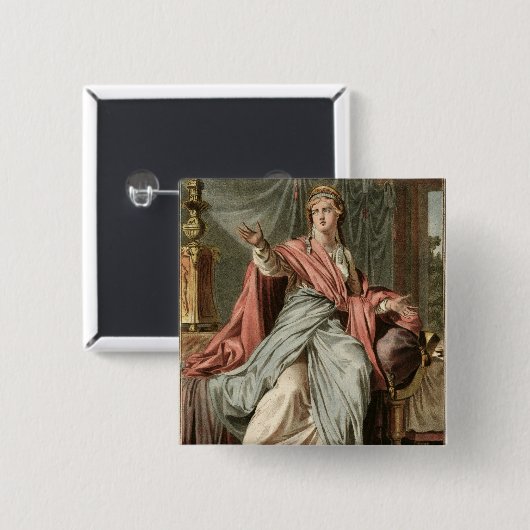 エスターのジャン・ラシーヌ著「エスター」のための衣裳、から 缶バッジ (正面&裏面)