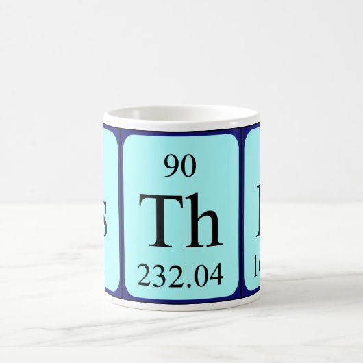 エスターの周期表の名前のマグ コーヒーマグカップ (中央)