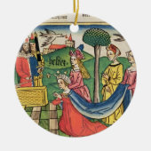 エスター2はThによって女王であるために15-18、エスター選ばれます セラミックオーナメント (正面)