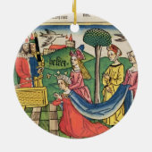 エスター2はThによって女王であるために15-18、エスター選ばれます セラミックオーナメント (裏面)