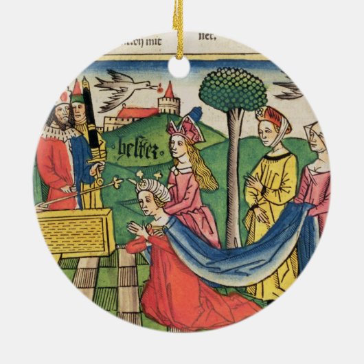 エスター2はThによって女王であるために15-18、エスター選ばれます セラミックオーナメント (裏面)