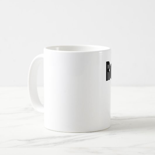 エステおもしろいート実在エージェントハウスブローカー不動産仲介業者ギフト コーヒーマグカップ (正面左)