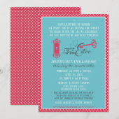 エステのバース・ミツバ 招待状 (正面/裏面)