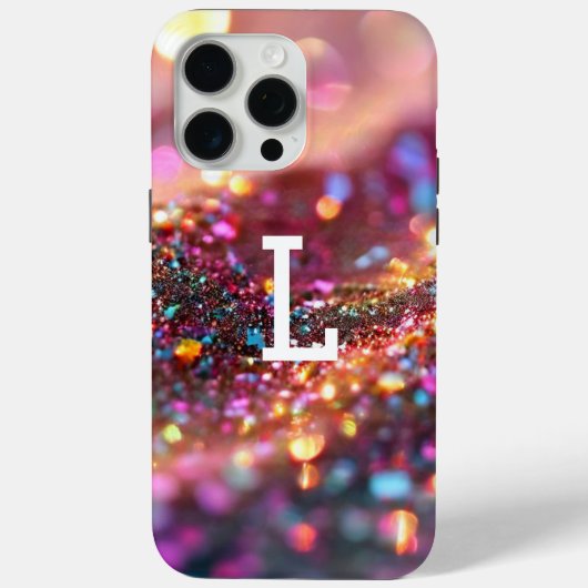 エスティモノグラムのグリッターラグジュアリー Case-Mate iPhoneケース (裏面)