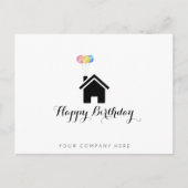 エスティ実在スハッピーバースデーバルーン ポストカード (正面)