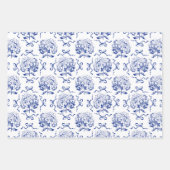 エステエレガントティックアジサイ弓トイレパターン ラッピングペーパーシート (正面3)