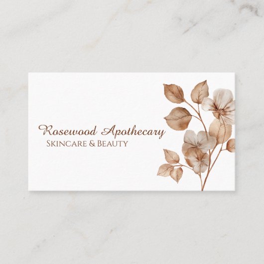 エステエレガントティックフローラソフトベージュプロフェッショナル 名刺 (正面)