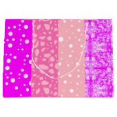 エステエレガントティックフローラピンクガール抱き枕 ラージペーパーバッグ (正面)