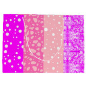 エステエレガントティックフローラピンクガール抱き枕 ラージペーパーバッグ (裏面)