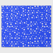 エステエレガントティックブルーギフトラッピング紙転が ラッピングペーパー (フラット)