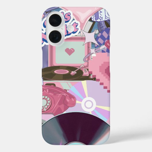 エステクールティックY2K/90ステッカー Case-Mate iPhoneケース (裏面)