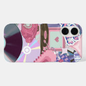 エステクールティックY2K/90ステッカー Case-Mate iPhoneケース (裏面 (横))