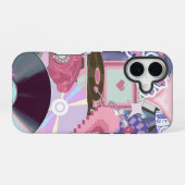 エステクールティックY2K/90ステッカー iPhone 16ケース (裏面横)