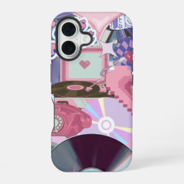 エステクールティックY2K/90ステッカー iPhone 16ケース