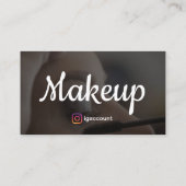 エステサロン専門のメイクアップアーティストの名刺 名刺 (裏面)