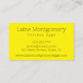 エステストライプティック卵販売業者名刺 名刺 (裏面)