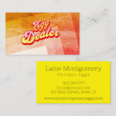 エステストライプティック卵販売業者名刺 名刺 (正面/裏面)