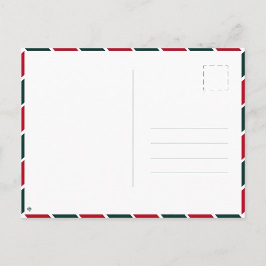 エステスパークコロラドシティズからのメリークリスマス ポストカード (裏面)