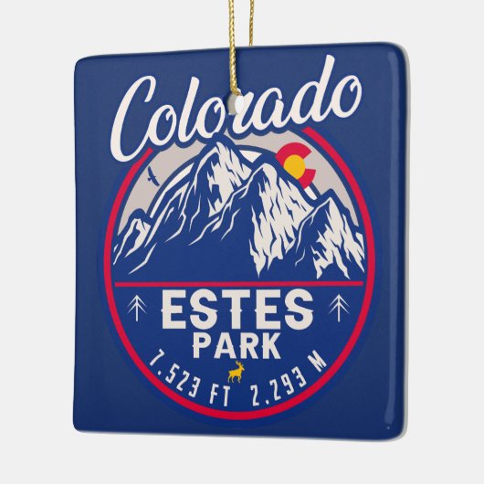 エステスパークコロラド – ロッキーマウンテン国立公園 セラミックオーナメント (左)
