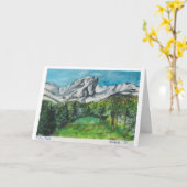 エステスパークロッキー山脈グリーティングカード カード (黄色い花)