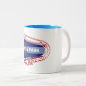 エステスパーク登山カラビナー ツートーンマグカップ (正面右)