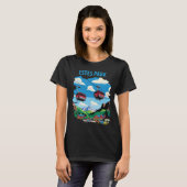エステスパーク ゴンドラ マウンテン ブルー トラベル Tシャツ (正面フル)