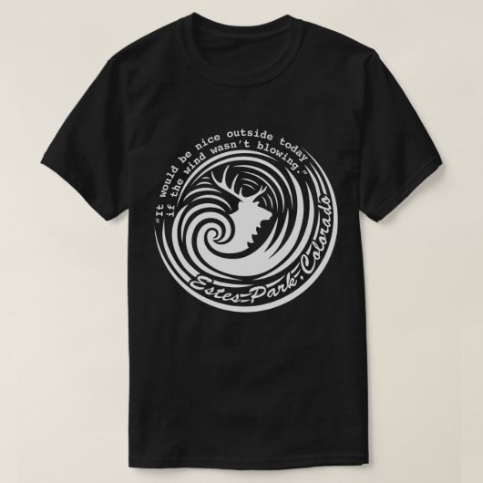 エステス風、暗色のシャツ Tシャツ (デザイン正面)