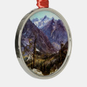 エステス・パーク，コロラド – アルバート・ビエルシュタットのアートワーク メタルオーナメント (右)