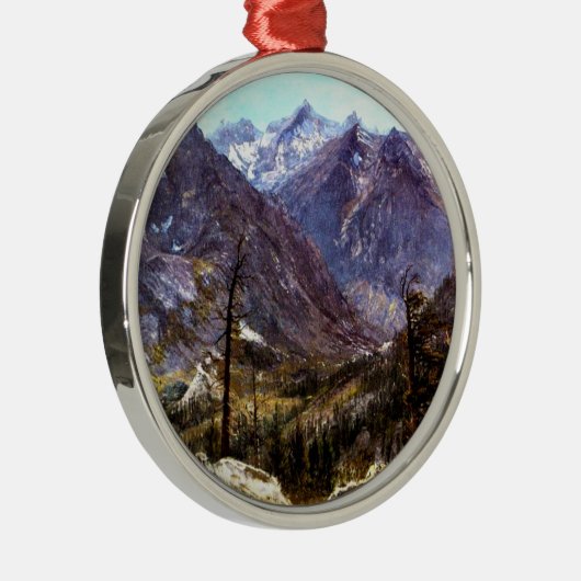 エステス・パーク，コロラド – アルバート・ビエルシュタットのアートワーク メタルオーナメント (右)