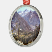 エステス・パーク，コロラド – アルバート・ビエルシュタットのアートワーク メタルオーナメント (左)