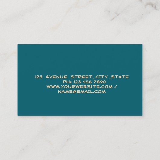 エステッエレガントト実在ブローカーハウスルーフグリーン 名刺 (裏面)