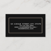 エステッモダント実在ブローカーハウスルーフブラック 名刺 (裏面)