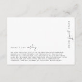 エステッレミニマル第1ホームウィッシュカード エンクロージャーカード (正面)