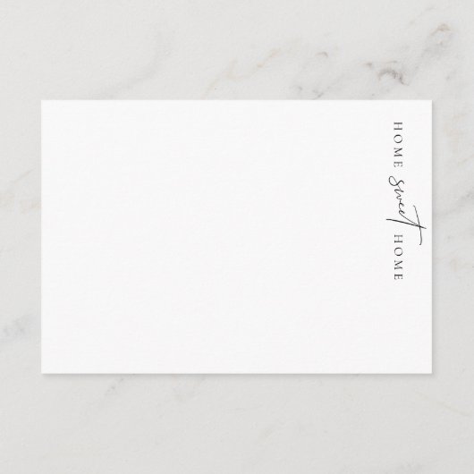 エステッレミニマル第1ホームウィッシュカード エンクロージャーカード (裏面)