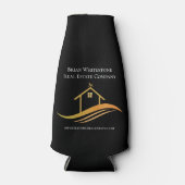 エステッ実在トシックブラック金ゴールドハウスカスタムマーケティング ボトルクーラー (正面)