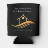 エステッ実在トシックブラック金ゴールドハウスカスタム不動産仲介業者 缶クーラー (正面)