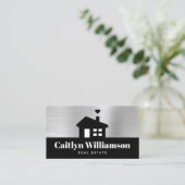 エステッ実在トブローカプロフェッショナルモダンハウスブラック 名刺 (スタンド正面)